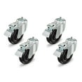 thumbnail image 1 of MotionGrey Heavy Duty Caster Wheels 3 inch for All Floors, M10 Threaded Locking Casters Set of 4, Universal Industrial Metal Swivel Wheel Desk Castor Furniture - Table Casters, 1 of 1