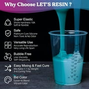 LET'S RESIN Silicone Mold Kit - 70.5oz Jade Green, Super Elastic for Resin, Candle & DIY Molds (2KG)