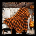 thumbnail image 3 of Halloween Blanket for Decor & Gift, Orange and Black Buffalo Plaid Twin Blanket for Couch Bed, Soft & Warm Fleece Blanket for Women Men, 60"x80", 3 of 7
