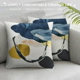 thumbnail image 3 of Nawypu  Navy Blue Gray Yellow Pillow Covers Abstract Boho Pillow Covers Geometric Throw Pillow Covers Mid Century Modern Cushions Covers for Couch Sofa, 3 of 5