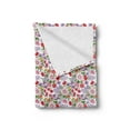 thumbnail image 2 of Garden Soft Flannel Fleece Throw Blanket, Feminine Composition of Flowers Nostalgic Vintage Arrangement Fresh Spring Season, Cozy Plush for Indoor and Outdoor Use, 50" x 60", Multicolor, by Ambesonne, 2 of 5