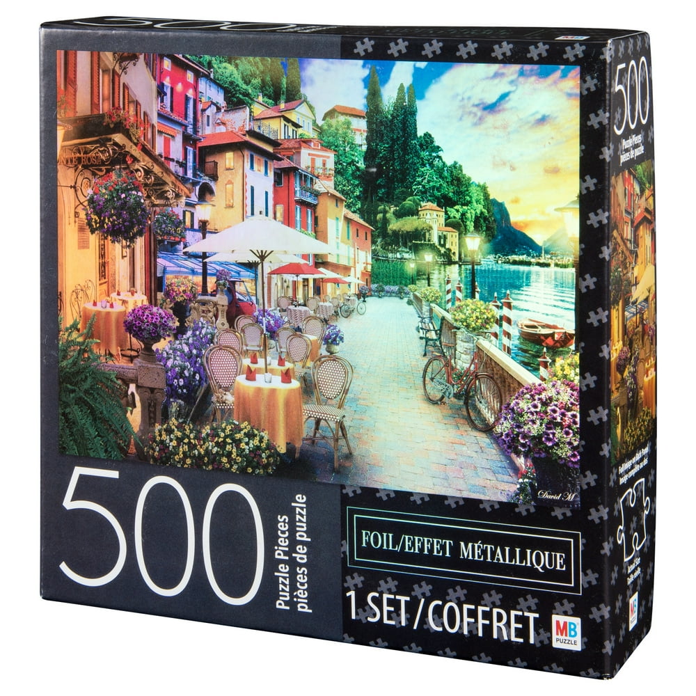 500Piece Jigsaw Puzzle with Foil Accents, for Kids and Adults, Lake