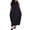 Black, variant on Women Dresses Summer Boho Solid Print Crew Neck Long Dress Leisure Slim Fit Sleeveless Dresses
