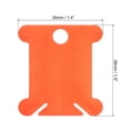 thumbnail image 2 of Uxcell Plastic Floss Bobbins Thread Cards Cross DIY Sewing Red 150 Pack, 2 of 7