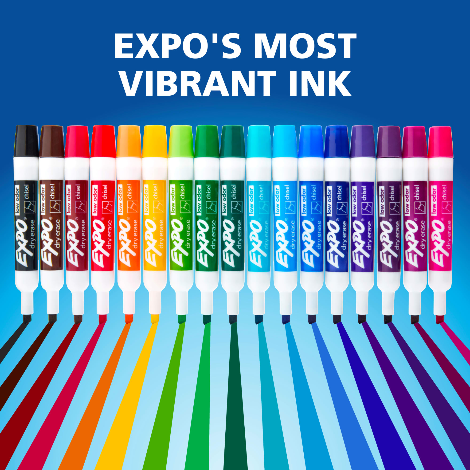 Expo Dry Erase Markers, Chisel Tip Assorted, 12 Pack photo 6