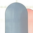 thumbnail image 6 of BalsaCircle 7 ft Dusty Blue Fitted Matte Spandex Round Top Wedding Arch Backdrop Stand Cover Party Events Decorations, 6 of 8