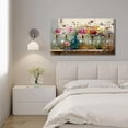 thumbnail image 6 of Retro Farmhouse Wildflowers Canvas Wall Art with Colorful Glass Bottles Design Framed Artwork Prints Wall Decor for Living Room Bedroom Bathroom Home Decoration, 6 of 9