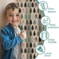 thumbnail image 3 of Blackout Kids Curtains,Beige Bigfoot and Pine Tree Pattern Childrens Insulated Curtains Set Of 2,Bedroom Essentials,Toddler Room Decor 42x63in(106x160cm), 3 of 5