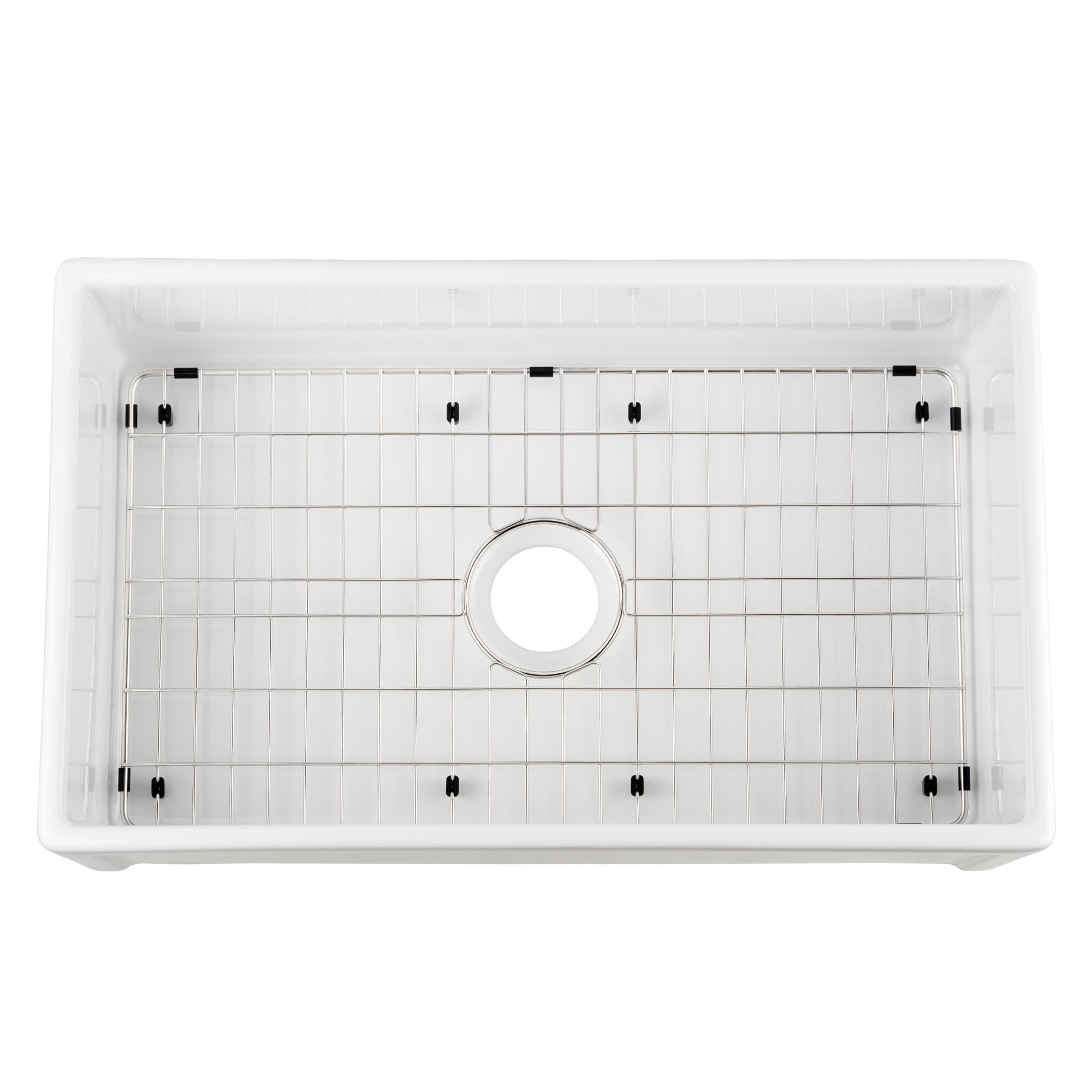 Miseno MNO3018FC1 Modena 30" Single Basin Reversible Farmhouse Fireclay Kitchen Sink -