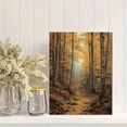 thumbnail image 2 of Qisvanset 12x16 Inch With Frame 2D Flat Wall Art Misty Autumn Forest Atmospheric Nature Home Wall Art, 2 of 8