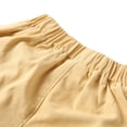 thumbnail image 6 of Boys Stretch Cotton Twill Cargo Shorts, Lightweight Pull On School Uniform Shorts with Full Elastic Waistband for Kids Years 2-8 Khaki, 6 of 8