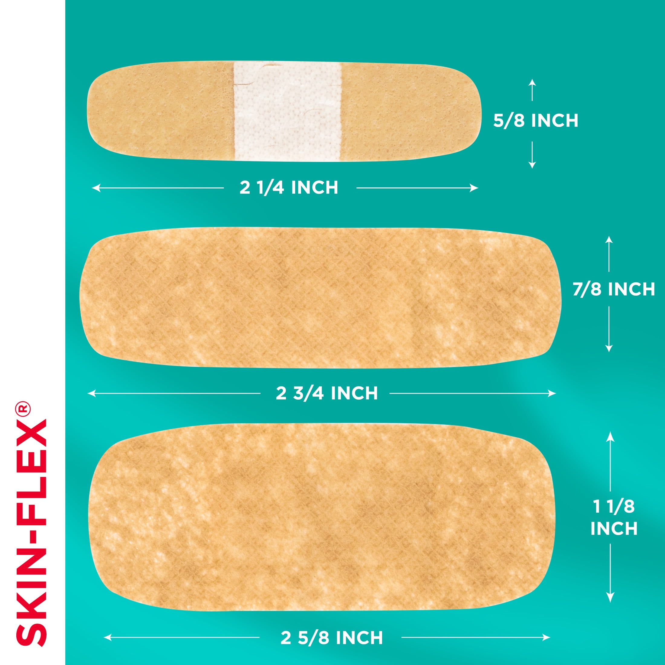 Band Aid Brand Skin Flex Adhesive Bandages Assorted Sizes 60 Ct