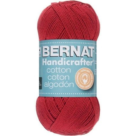 Plymouth Cotton Yarn - Bernat Handicrafter Cotton Yarn, 1.75 Oz, Country Red
