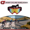 thumbnail image 3 of Gafas de montar para motocicleta Unique Bargains, gafas de ciclismo de lente colorida y marco rojo, 3 of 6