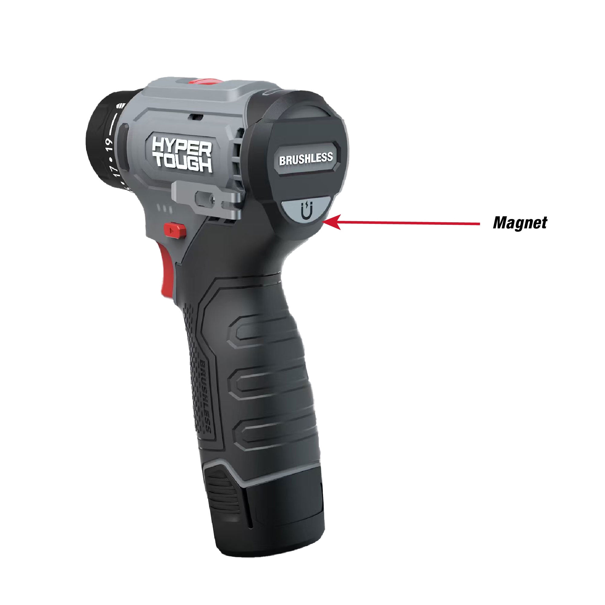 Hyper Tough 12V Max Lithium-Ion Cordless Drill Set with 2.0 Ah Battery