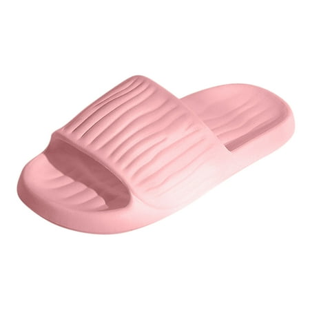 

HTGFGMGW Walking Sandals Women Ladies Summer Fashion Non Slip Comfortable Breathable Solid Color Outdoor Trend Thick Sole Sandals Bedroom Essentials Pink