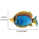 thumbnail image 4 of Blue Iron Fish Wall Decor for Contemporary Home Decoration Add Color and Nature Feel 10.5 Inches, 4 of 5