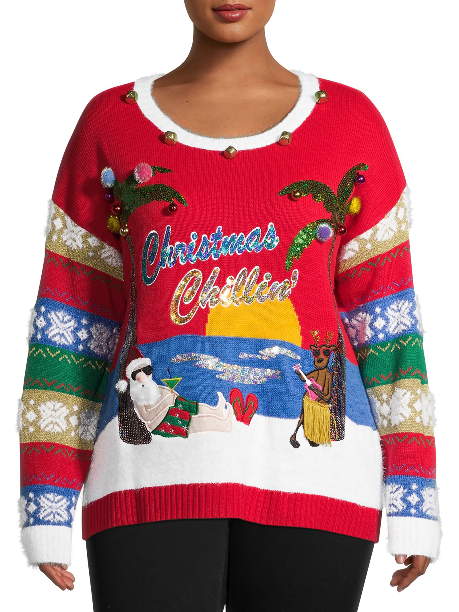 Plus size christmas sweaters walmart Clearance