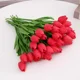 thumbnail image 5 of 10 piezas de flores de tulipán artificiales, ramo de tulipanes de espuma de PE, flores falsas para decoración de ceremonias de boda, ramo decorativo para el jardín del hogar, 5 of 5