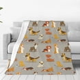 thumbnail image 1 of Balery Cute Dog Manta de Felpa Suave y Acogedora – Cobija de Franela Aterciopelada para Cama, Lavable y Cálida para Sofá, Mascotas, Transpirable-40"x30", 1 of 7