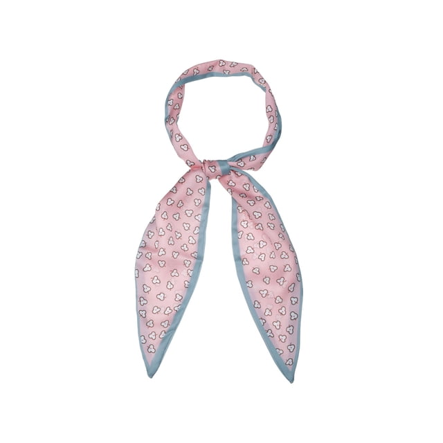 INSPIRE CHIC Foulards Fines pour Femmes Motif Feuille Bandeau Cheveux Rose Feuille