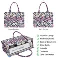 thumbnail image 2 of Large Capacity Tote Bag,Pink and Blue Of Leopard Print Handbag Fashion Luxury Tote Bag,15.7"x13"x 5.1" Inches,Laptop Compatible, 2 of 6