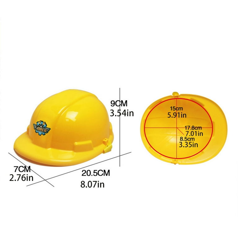 SPHET Mini Hard Hat for Kids Carpenter Tool Toy Developmental