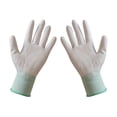 thumbnail image 2 of Sonducket Guante protector de trabajo para hombres y mujeres, guantes de nailon transpirables antideslizantes, Protector de manos para guantes y mitones Blanco L, 2 of 6