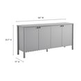 thumbnail image 3 of Sideboard Console Table Entry Display Cabinet, Light Gray, Wood, Living Dining Room Kitchen Cafe Bistro Hospitality Restaurant, Modern Contemporary, HB37710, 3 of 10