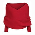 thumbnail image 1 of Jumpingount Bufanda larga de invierno de estilo europeo para mujer, chal informal cálido y acogedor, versátil, fácil de combinar, grueso y Accesorios de disfraces Vino rojo, 1 of 6