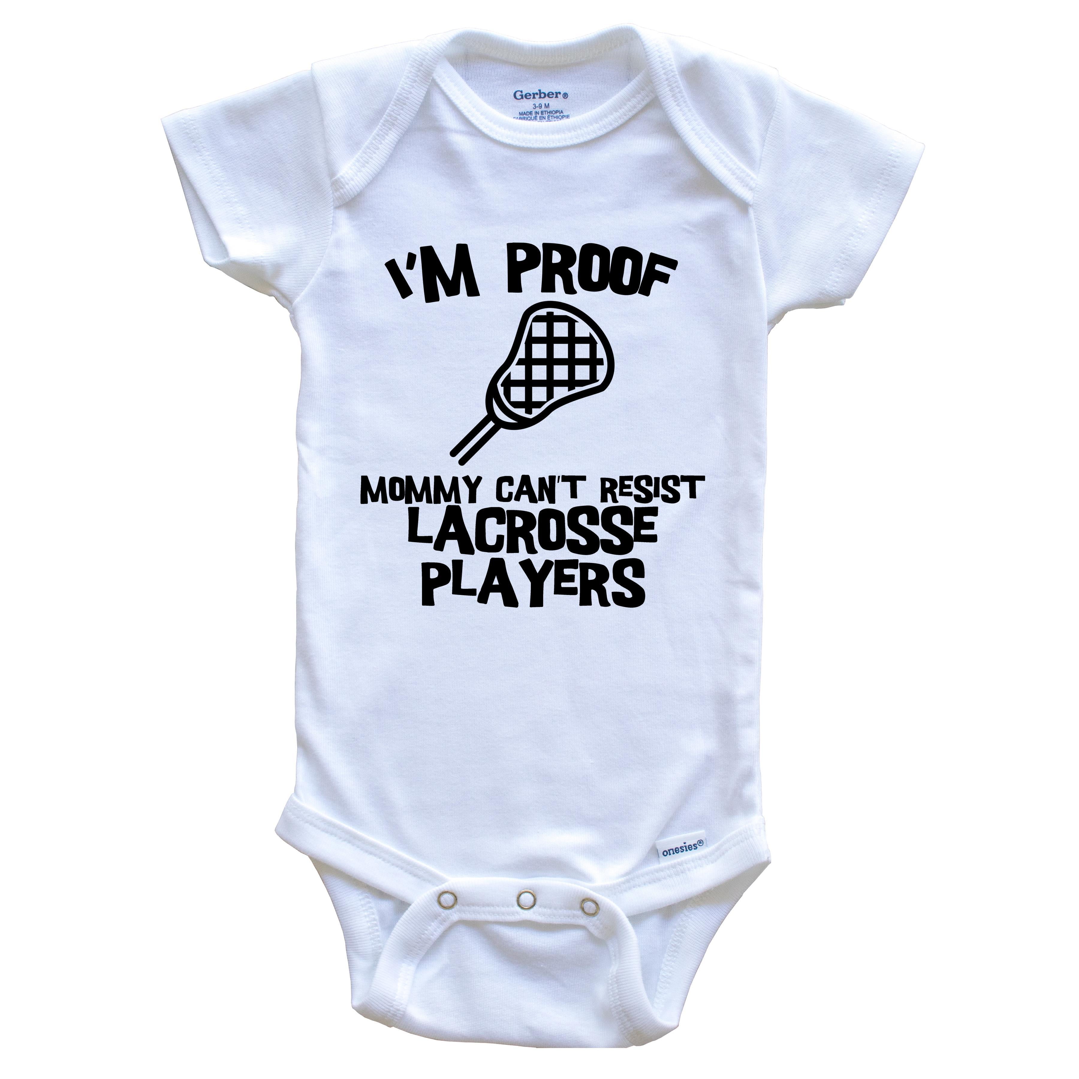 Lacrosse American Flag Newborn Infant Toddler Baby Girls Boys Bodysuit Short Sleeve 0-24 MonthsBlack 