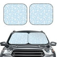 thumbnail image 2 of Haiem Cute Bunny Car Windshield Sun Shade (2 Pieces) Foldable Windshield Sun Shade Car Accessories for Truck SUV Pickup-Small, 2 of 7