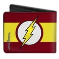 thumbnail image 3 of Cartera plegable con hebilla y logotipo de PU Flash Buckle-Down a rayas, 3 of 3