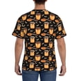 thumbnail image 3 of Bixox Men's Bee and Honey Printed Short Sleeve Skinny Athletic T-Shirt, 3 of 6