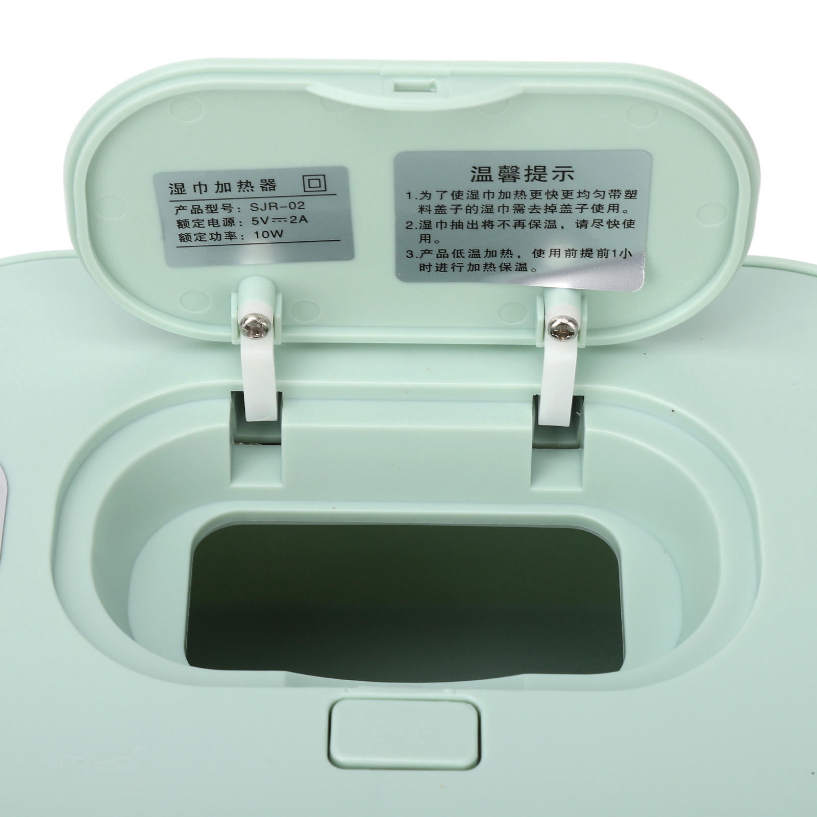 LAZIOEGR Portable Wet Wipes Heater – 24‑Hour Constant Temperature, 80‑Wipe Capacity, Energy‑Efficient 8W Heat Mat, Green
