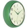 thumbnail image 5 of Infinity Instruments Retro Round Metal Green Wall Clock, 12", 5 of 7