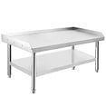 thumbnail image 1 of Table Support de Gril en Acier Inoxydable Robuste avec Pieds Ajustables 36 par 30 ines Tablette Supérieure 1000 Livres Tablette Inférieure 220 Livres Poste de Travail Résistant à la Corrosion pour Cuisines Commerciales, Hôtels et Maisons, 1 of 6