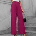 thumbnail image 5 of REALiKUN Wide Leg Dressy Pants High Waisted Work Business Casual Slack Summer Flowy Palazzo Trousers with Pockets, 5 of 8
