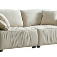 thumbnail image 7 of Sofa Couch Loveseat,75.6" Mid Century Modern Couch,Deep Seat Sofa Tufted Upholstered,Couches Furniture for Living Room/Bedroom/Apartment Office,White, 7 of 7