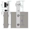 thumbnail image 4 of Sliding Door System Stainless Steel Suitable For Single Door 4-8FT/121-243CM Barn Door Hardware Kit ,Easy to Install, 4 of 7