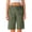 AA-Army Green, variant on Cargo Shorts for Women Knee Length Casual Wide Leg Bermuda Shorts Solid Color Hiking Work Summer Shorts with Pockets Army Green XXL