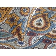 thumbnail image 3 of Ambesonne Paisley Quilted Coverlet 3 Pcs, Floral Ornament Drop Motifs, Queen Size, Marigold Rust Blue, 3 of 4
