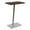 Cocoa Walnut, variant on Willow Lounge Lobby Reception Waiting Personal Table / Silver Steel / Walnut
