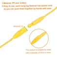 thumbnail image 3 of Uxcell Cotton Hang Tag String Snap Lock Price Tag Fastener Ties 100 Pcs Yellow 7.8 in, 3 of 7