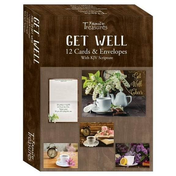 Family Treasures Wholesale 256569 Boxed - Card Get Well-Time to Get Well - Box of 12