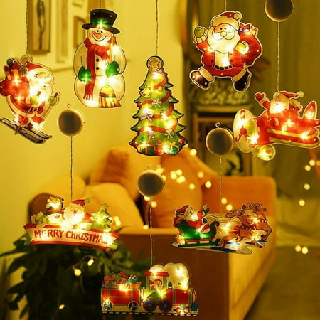 

Luckinbaby Christmas Lamp Santa Claus Shaped Night Light Decorative Artware