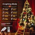 thumbnail image 2 of Warm White Christmas Ladder Lights - Santa Climbing Ladder with Lights, Waterproof Christmas Yard Decorations Outdoor, Christmas Wall Decor & Christmas Window Lights for Large Christmas Trees, 2 of 5