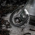 thumbnail image 3 of Speroto Mens Bracelets,Leather and Steel Bracelets, Chain Bracelets with Magnetic Clasp,Steel Bracelets for Men, 3 of 6