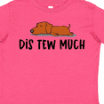 thumbnail image 4 of Inktastic Napping Dis Tew Much Daschund Weiner Dog Brown Boys or Girls Toddler T-Shirt, 4 of 5