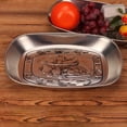 thumbnail image 6 of LMZM Retro Style House Letter Embossed Metal Plate Fruit Snack Food Storage Dish Tray, 6 of 7